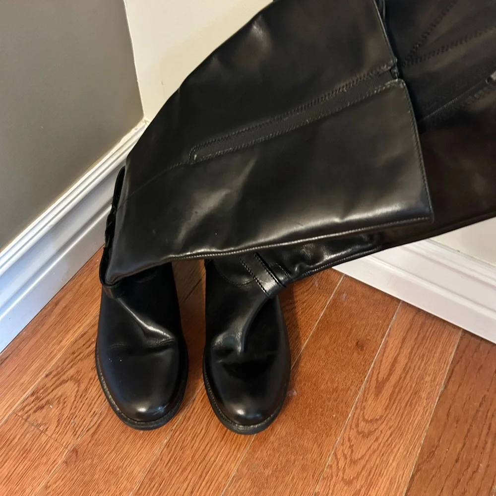 Clarks Black leather riding boots - Picture 6 of 10